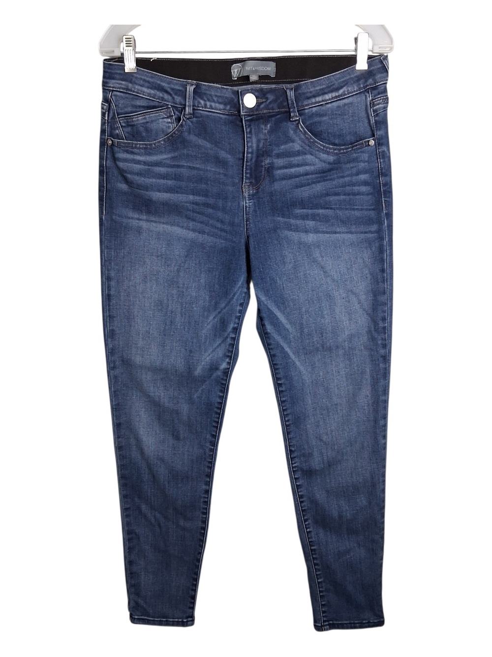 Wit & Wisdom Ab-Solution Skinny Jeans Womens 10 Blue Denim Stretch Mid Rise Fit